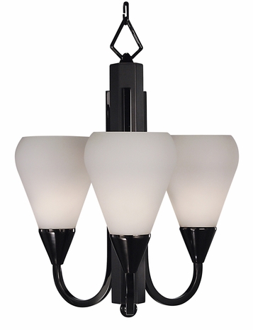 1274 Framburg Lighting Aurora 3 Light Mini Chandelier