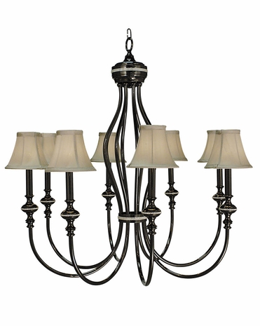 1298 Framburg Lighting Chanson 8 Light Foyer Chandelier