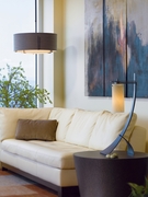 13-9610 Hubbardton Forge Exos Double Shade Wrought Iron Pendant