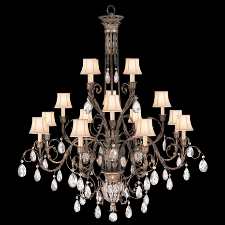 136740 Fine Art Lighting A Midsummer Nights Dream 57"W Round Chandelier with Gold Finish