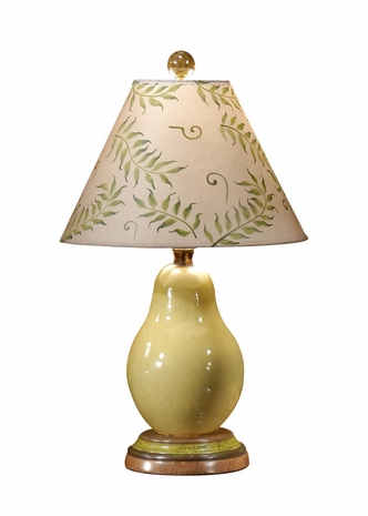 14113 Wildwood Lamps Pear Lamp with Hand Made and Glazed Porcelain