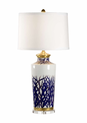 14179 Wildwood Lamps Hamilton Lamp - Hand Painted/Clear Finish