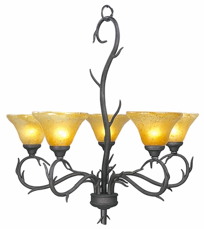 1455 Framburg Lighting Orchard Five-Light Chandelier (QUICK SHIP ITEM)