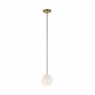 15302 Denise Mcgaha 32in. Metal/Fabric/Glass Indicus Pendant with Antique Brass/Black/White Finish