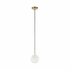 15302 Denise Mcgaha 32in. Metal/Fabric/Glass Indicus Pendant with Antique Brass/Black/White Finish