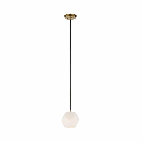 15302 Denise Mcgaha 32in. Metal/Fabric/Glass Indicus Pendant with Antique Brass/Black/White Finish