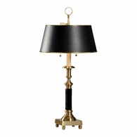 155 Wildwood Cast Brass Hand Rubbed Candlestick Lamp