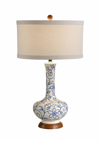 15662 Wildwood Lamps Simple Vine Of Flowers Lamp