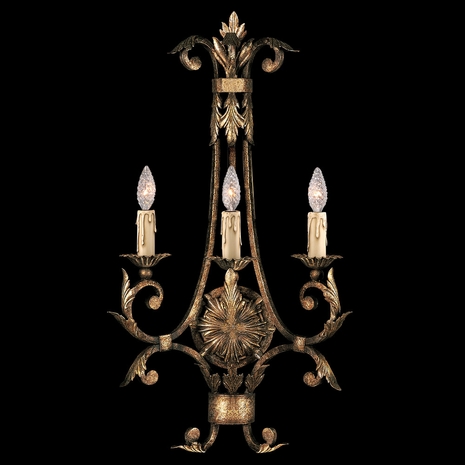 162150ST Fine Art Lamps A Midsummer Nights Dream 34 inch 3 Light Sconce