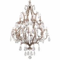 163-712-SGL Corbett Lighting Amadeus 12 Lt. Chandelier with Hand-Worked Iron Finish