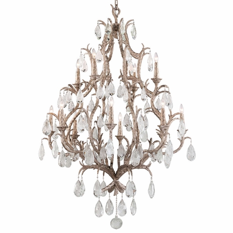 163-712-SGL Corbett Lighting Amadeus 12 Lt. Chandelier with Hand-Worked Iron Finish