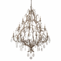 163-720-SGL Corbett Lighting Amadeus 20 Lt. Chandelier with Stria Gold Leaf Finish