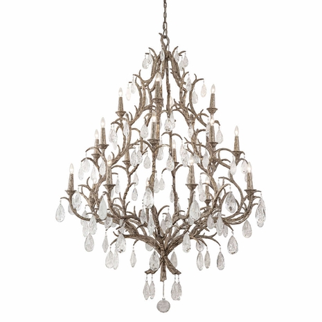 163-720-SGL Corbett Lighting Amadeus 20 Lt. Chandelier with Stria Gold Leaf Finish