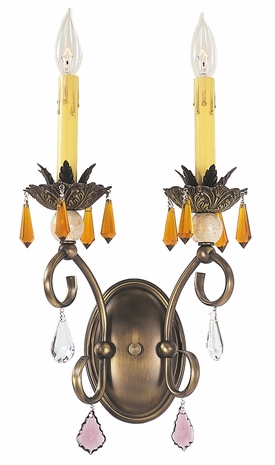 1632 Framburg Lighting Polonaise 2 Light Bath and Sconce