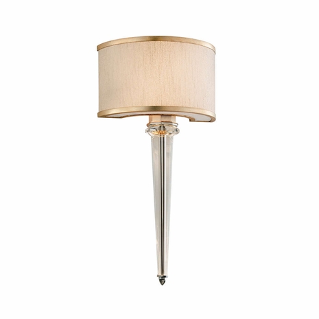 166-12 Corbett Lighting Harlow 6 Lt. Wall Sconce with Tranquility Silver Leaf Finish