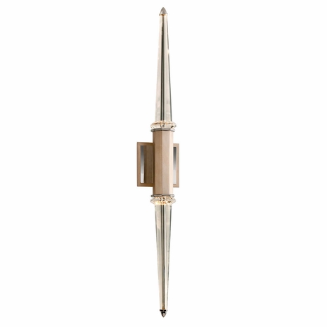 166-13 Corbett Lighting Harlow 8 Lt. Wall Sconce with Tranquility Silver Leaf Finish