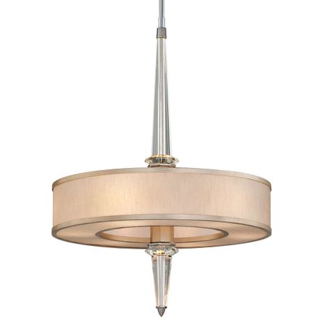 166-46-WSL/SS Corbett Lighting Harlow 16 Lt. Chandelier with Warm Silver Leaf Finish