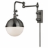 1672 Hudson Valley Stanley 1 Light Wall Sconce With Plug