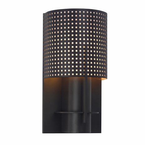 1710.32MF Sonneman Architectural Oberon Sconce in Black Bronze Finish