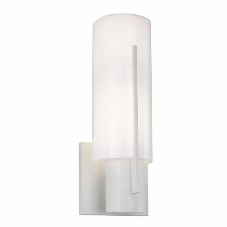1711.03AF Sonneman Architectural Oberon Slim Sconce in Satin White Finish