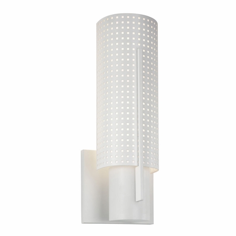 1711.03MF Sonneman Architectural Oberon Slim Sconce in Satin White Finish
