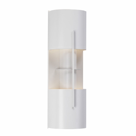1712.03LF Sonneman Architectural Oberon Double Sconce in Satin White Finish