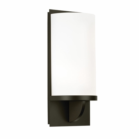 1722.32F Sonneman Architectural Ovulo Tall Sconce in Black Bronze Finish