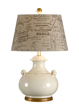 17707-2 Wildwood Niccolo Lamp - Ivory