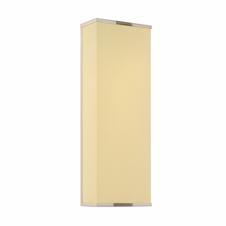 1832.13F Sonneman Modern Origins Rettangolo Lungo Sconce in Satin Nickel Finish