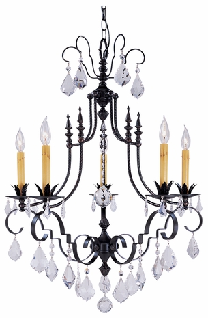 1835 Framburg Lighting Vintage 5 Light Dining Chandelier