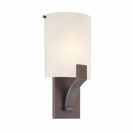 1851.24 Sonneman Transitional Greco Sconce in Rubbed Bronze Finish