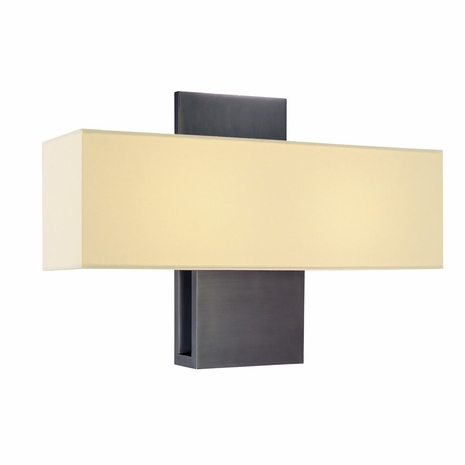 1861 Sonneman Lighting Warm Contemporary Ombra Collection 2 Light Wall Sconce