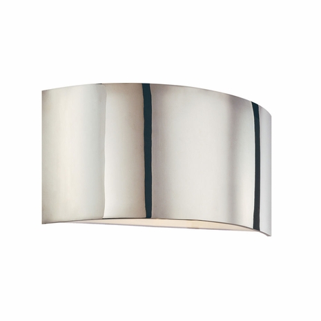 1880.35F Sonneman Dianelli Contemporary ADA Shield Fluorescent Wall Sconce with Polished Nickel Finish