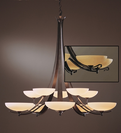 19-134810SG Hubbardton Forge Aegis Made to Order Chandelier