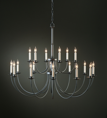 19-714418lc Hubbardton Forge Lighting Made To Order 18 Arm Two Tier Chandelier