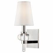 1900 Hudson Valley Luna 1 Light Wall Sconce