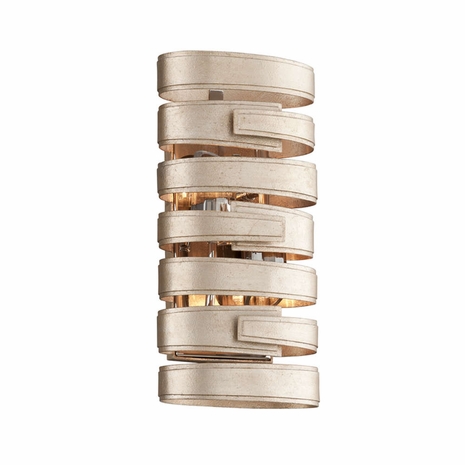 191-12 Corbett Recoil 2Lt Wall Sconce Medium with Hand-Worked Iron Finish