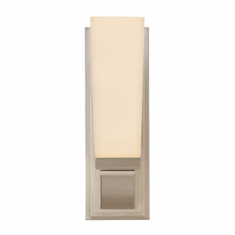 1921.13 Sonneman Art Moderne, Art Deco Transitional Classico Sconce in Satin Nickel Finish