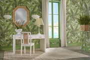 193066 Meg Braff Dunbar Brass And Cane Mirror