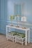 193069 Meg Braff 42in. Iron Elkins Mirror with White/Plain Finish