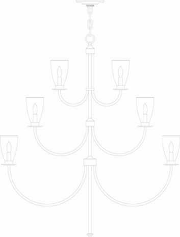 1984 Framburg Lighting Nautique 15 Light Foyer Chandelier