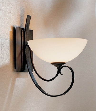 20-4530 Hubbardton Forge Lighting Scroll Wrought Iron Wall Sconce