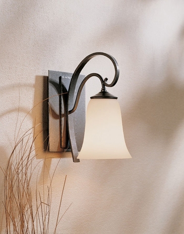 20-4531 Hubbardton Forge Lighting One Light Scroll Wrought Iron Wall Sconce