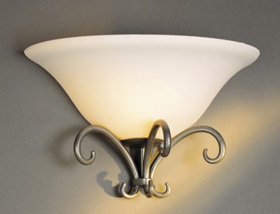 20-5102 Hubbardton Forge Three Forged Scrolls Wrought Iron Wall Sconce