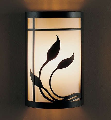 20-5762 Hubbardton Forge Lighting Byron's Leaves Wrought Iron Wall Sconce