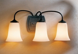 20-8023-05-H35-R Hubbardton Forge Lighting Three-Light Wrought Iron Wall Sconce (Returned Product)