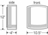 2016 Ultralights Lighting Cygnet Contemporary Wall Sconce