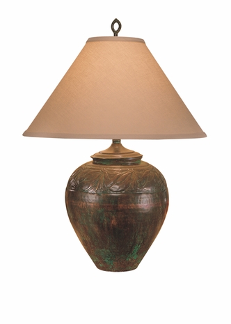 2024 Wildwood Lamps Swag Jar Lamp with Dark Antique Patina on Solid Brass