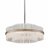 204-46-SL/SS Corbett Lighting Chime 8 Lt. Chandelier with Silver Leaf Finish
