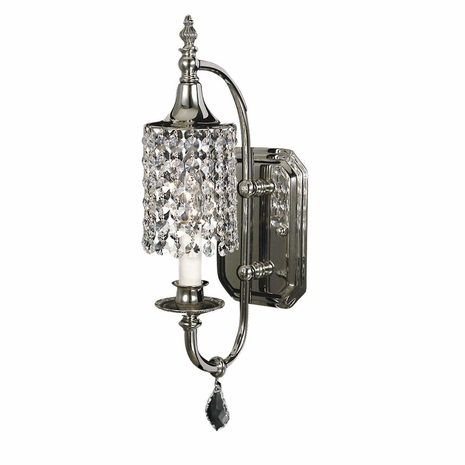 F-2041 Framburg 1-Light Polished Silver Princessa Sconce